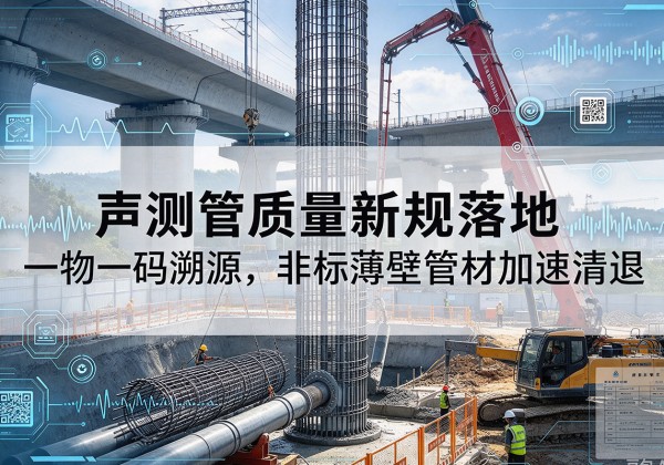 涧西声测管质量新规落地，一物一码溯源，非标薄壁管材加速清退